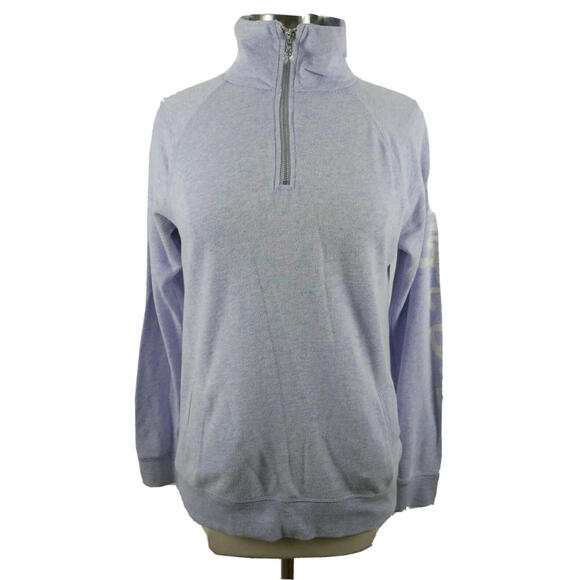 Victorias Secret Angel Womens LS 1/4 Zip Lavender Sweater Small - Picture 1 of 10